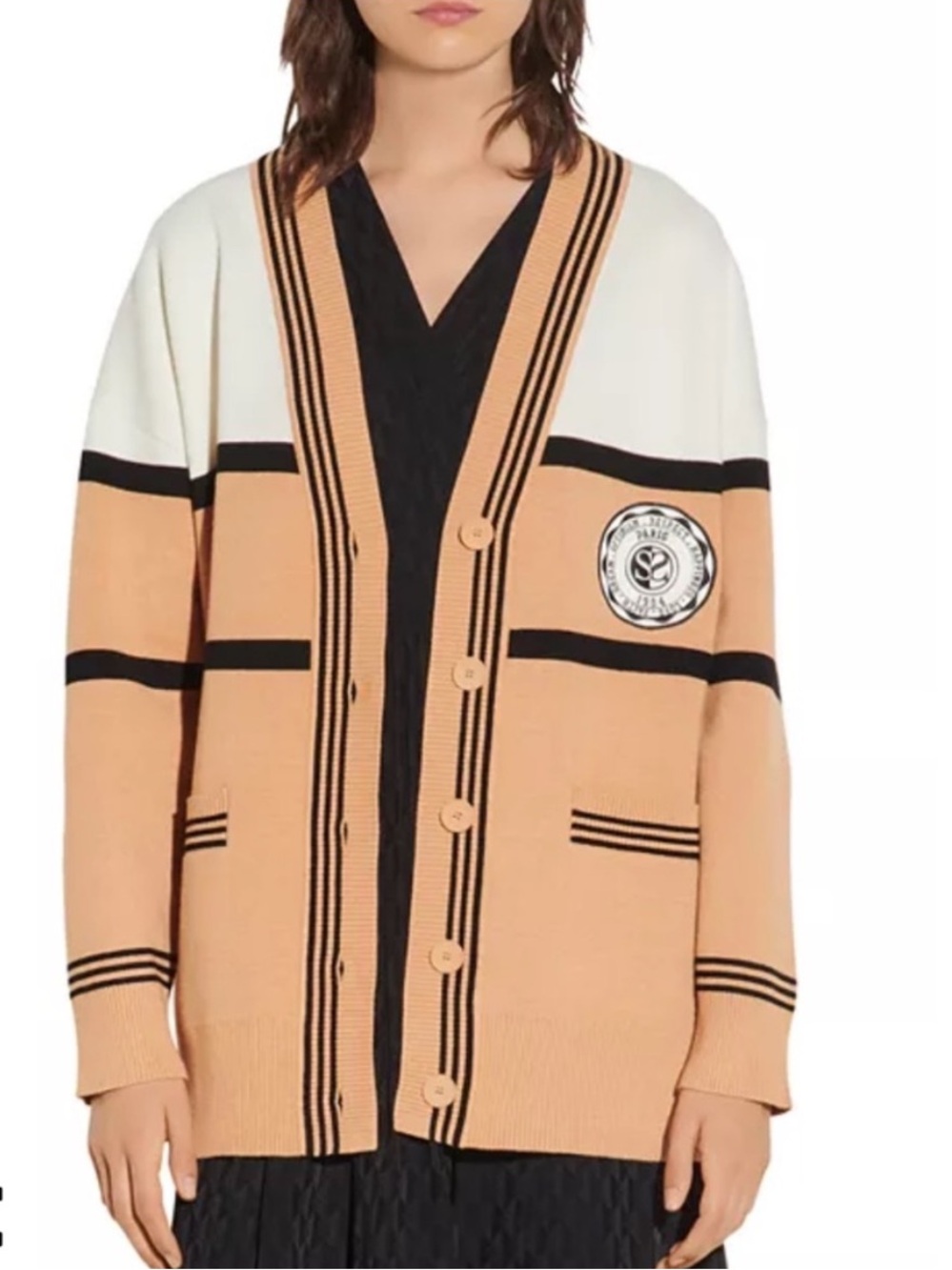 Sandro Amel Two-Tone Cardigan 1 (small)